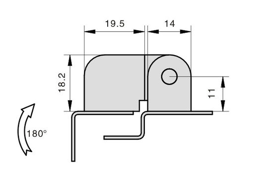 Professional ISO Heavy Duty Cabinet Hinges 180 Degree Zinc Alloy